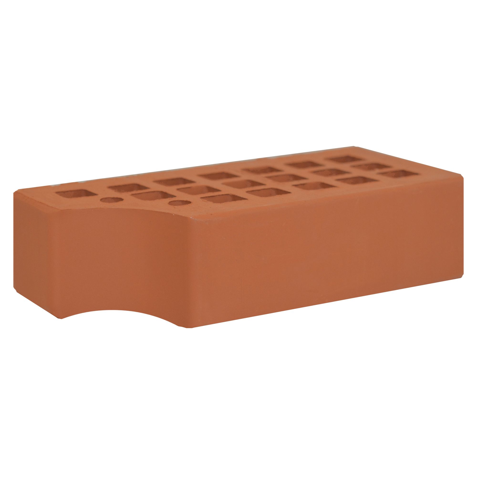 Кирпич керамический лицевой ЖКЗ красный гладкий КФ-1 фигурный 1,4 НФ – купить по низкой цене в %city_prep% в интернет-магазине Brick House Кирпич керамический лицевой ЖКЗ красный гладкий КФ-1 фигурный 1,4 НФ