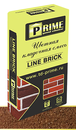 Prime Цветная кладочная смесь Line Brick "Klinker" Коричневая, 25 кг