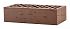 Кирпич керамический ЛСР одинарный Тёмно-коричневый рустик