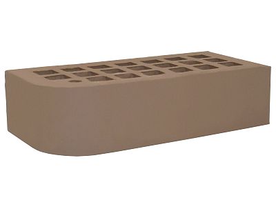 Кирпич керамический лицевой ЖКЗ темно-коричневый гладкий КФ-2 фигурный 1,4 НФ