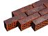 Кирпич керамический лицевой Ликолор Тайга морион север скала 1 НФ